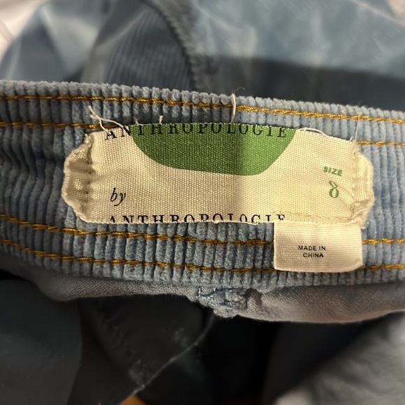 Anthropologie   corduroy a-line skirt blue size M IT HAS POCKETS - Picture 6 of 7